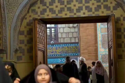  داغ مادر بر شانه‌های پیرغلامان حسینی در آستان شمس‌الشموس(ع)