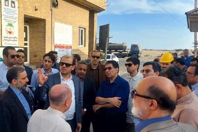  بازدید مدیران عامل شستا و تاپیکو از پایانه صادراتی شرکت نفت پاسارگاد در بندر شهید رجایی