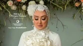  چیدمان رویایی مراسم ازدواج الهام حمیدی و نگاه ویژه به جزئیات کارت و دسته گل!