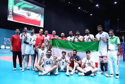  فیلم قهرمانی والیبال ایران مقابل ترکیه / مدال خوش رنگ طلا تیک خورد