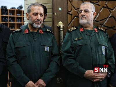  حضور فرمانده کل سپاه و فرمانده نیروی هوا فضا در مراسم چهاردهمین سالگرد شهید حاج حسن طهرانی مقدم