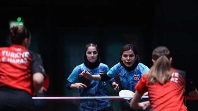  طلای هشتم کاروان ایران در تنیس روی میز دوبل بانوان