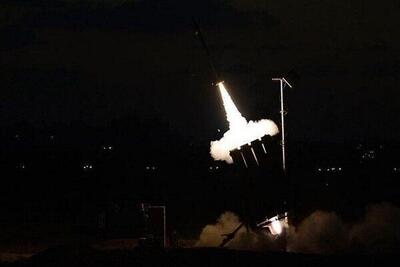  انفجار موشک سامانه گنبد آهنین بعد از یک هشدار اشتباه