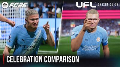  مقایسه جزئیات گرافیکی در شادی‌های پس از گل در بازی EA FC 26 و UFL 2026