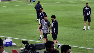  ورود بازیکنان تیم ملی ایران به ورزشگاه العین