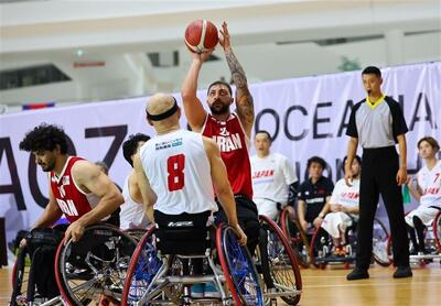  صعود بسکتبال با ویلچر آقایان به نیمه نهایی آسیا-اقیانوسیه