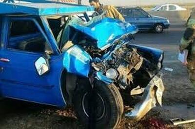  تصادف عجیبی که نیسان آبی را نصف کرد