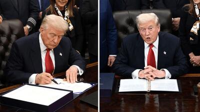  تلاش ترامپ برای پنهان کردن کبودی دست راست