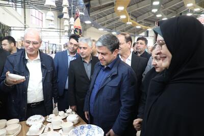  بازدید مسئولین کشوری و استانی از نمایشگاه توانمندی‌های بانوان و کسب‌وکارهای خانگی استان اردبیل