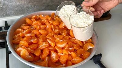 طرز تهیه دسر آسون و خوشمزه با نارنگی / تا فصلشه درست کن