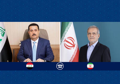  گفت‌وگوی تلفنی سران ایران و عراق ؛ پزشکیان به السودانی تبریک گفت