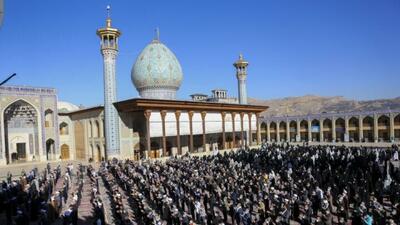  فیلم/ اقامه نماز باران در آستان مقدس حضرت عبدالعظیم(ع)