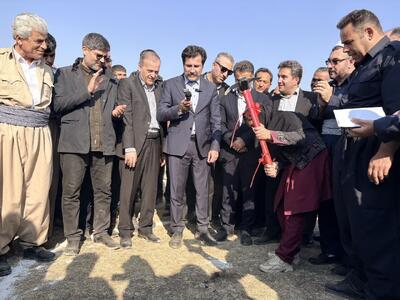  ساخت ۲۶۷ واحد نهضت ملی مسکن روستایی در نقده با حضور معاون رئیس‌جمهور آغاز شد