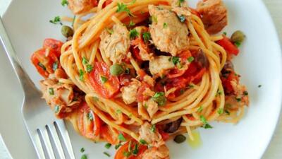  طرز تهیه اسپاگتی با سس تن ماهی؛ خوشمزه و آسان