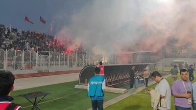  جو دیدنی ورزشگاه پر از تماشاچی شهید وطنی در بازی مقابل مس سونگون