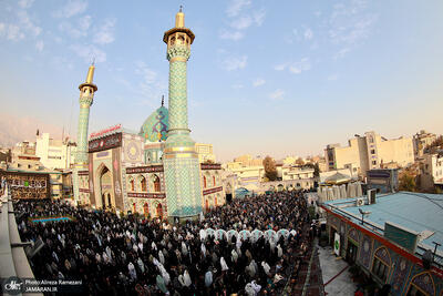  اقامه نماز بازان آستان مقدس امامزاده صالح تجریش