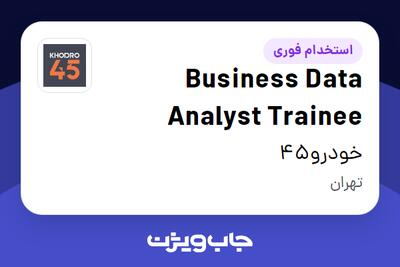  استخدام Business Data Analyst Trainee در خودرو45