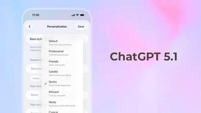  ChatGPT بالاخره احساساتی شد/ مدل جدید GPT-۵.۱ حالا صمیمی و باهوش شده