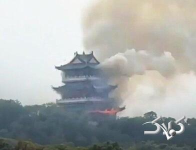  معبد ۱۵۰۰ ساله چین در شعله‌های آتش نابود شد! +ویدیو - مجله اینترنتی کولاک