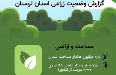  اینفوگرافیک؛ جزئیات کشت سبزی و صیفی در لرستان