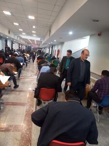  رئیس کل دادگستری استان همدان از روند برگزاری آزمون جذب عمومی تصدی منصب قضا بازدید کرد