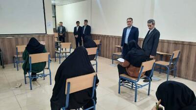  بازدید معاون منابع انسانی و امور فرهنگی دادگستری گلستان از محل برگزاری آزمون منصب قضاوت