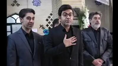  گریه‌های بی‌امان بازیگران مشهور در مراسم ختم مادر فرزاد حسنی + فیلم