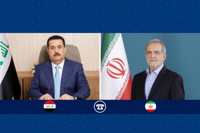  گفتگوی تلفنی رئیس‌جمهور با نخست‌وزیر عراق