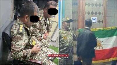  سوءاستفاده از لباس ارتش در متروی تهران + عکس