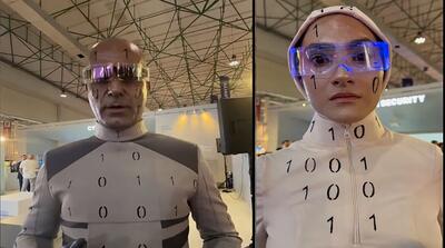  ویدیویی عجیب از رونمایی از «انسان ربات نما» در ایران!