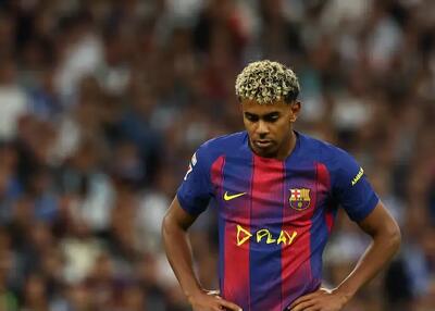  تصویر عجیب از یامال: کچل و با سبیل! (عکس)