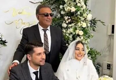  عکس ها / نگاهی به جشن عروسی مجلل و شاهانه عرفان اکبری با حضور پدر بازیگرش عبدالرضا اکبری / پدر و پسر بازیگر و عروس خانم زیبا ...