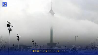  نخستین برف پاییزی در تهران بارید + فیلم