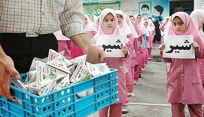 توزیع شیر تنها در مدارس ۴ استان