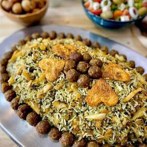  کلم پلو شیرازی با سالاد شیرازی مسیر زندگیتونو عوض میکنه