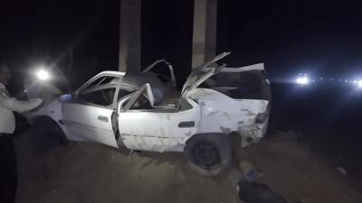  فوت ۲ نفر در سانحه رانندگی محور قزوین ـ بوئین‌زهرا