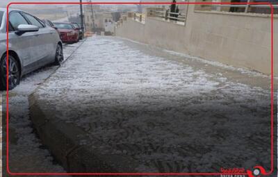  سفیدپوش شدن روستای ستون‌رش در کوهسار شهرستان سلماس