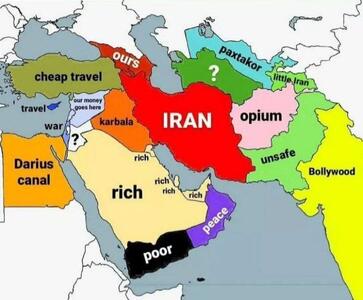  اینفوگرافی/ مردم ایران کشور‌های همسایه را به چه چیزی می‌شناسند؟ | اقتصاد24
