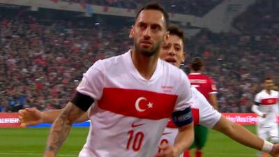  گل اول ترکیه به بلغارستان (هاکان چالهان اوغلو)