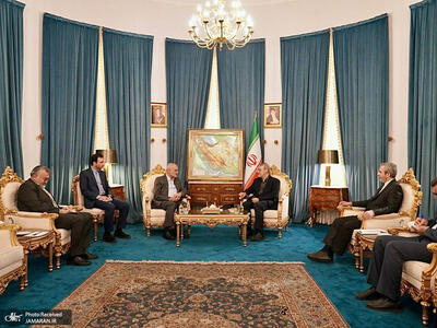  دیدار معاون سیاسی رئیس مجلس لبنان با علی لاریجانی دبیر شورای عالی امنیت ملی ایران