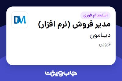  استخدام مدیر فروش (نرم افزار) در دیتامون