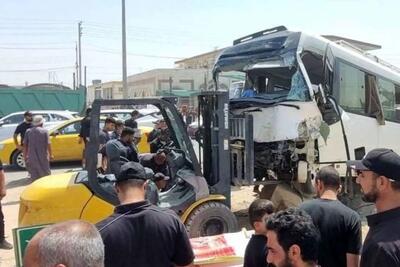  تصادف مرگبار مینی‌بوس در جاده مشهد با 2 کشته و 16 زخمی