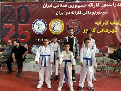  درخشش کاراته‌کاران بشرویه در مسابقات کشوری