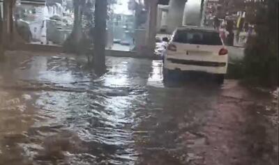  وضعیت شهر ایوان پس بارش باران