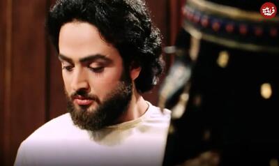 تیپ گنگ مصطفی زمانی در پشت صحنه سریال نهنگ آبی
