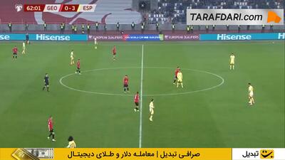  گل دوم میکل اویارزابال به گرجستان (گرجستان 0-4 اسپانیا)