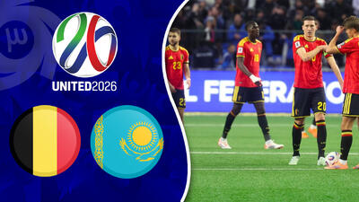  خلاصه بازی قزاقستان 1 - بلژیک 1