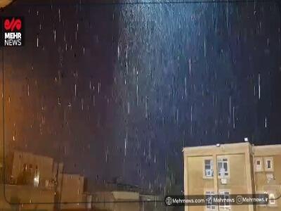  بارش شدید باران در دهلران