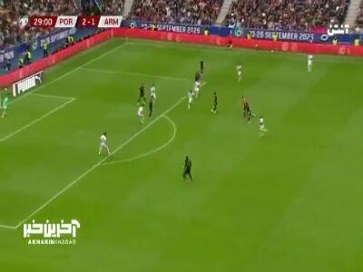  شروع بازی و دوباره گل! گل سوم پرتغال توسط ژائو نوس در دقیقه 30__پرتغال 3 - ارمنستان 1