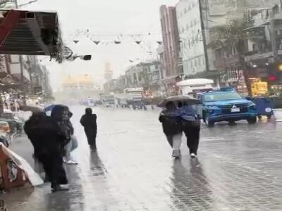  بارش شدید باران در کاظمین
